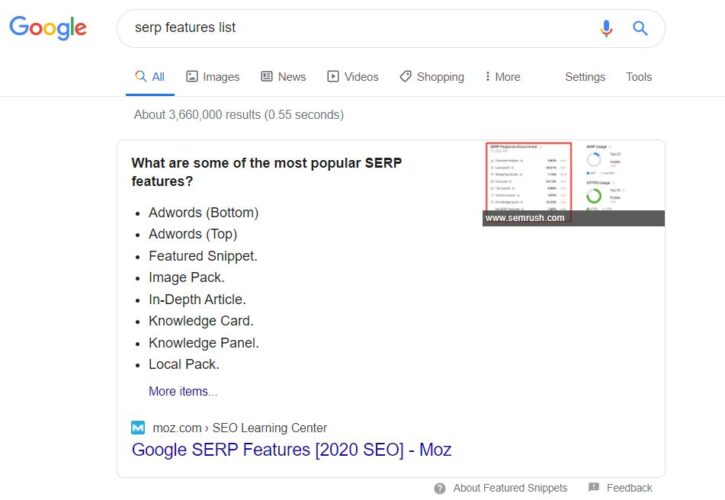 Google’s Featured Snippet Update – January 2020
